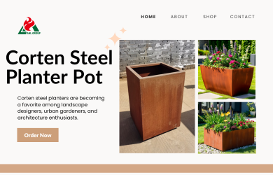 Corten Steel Planter